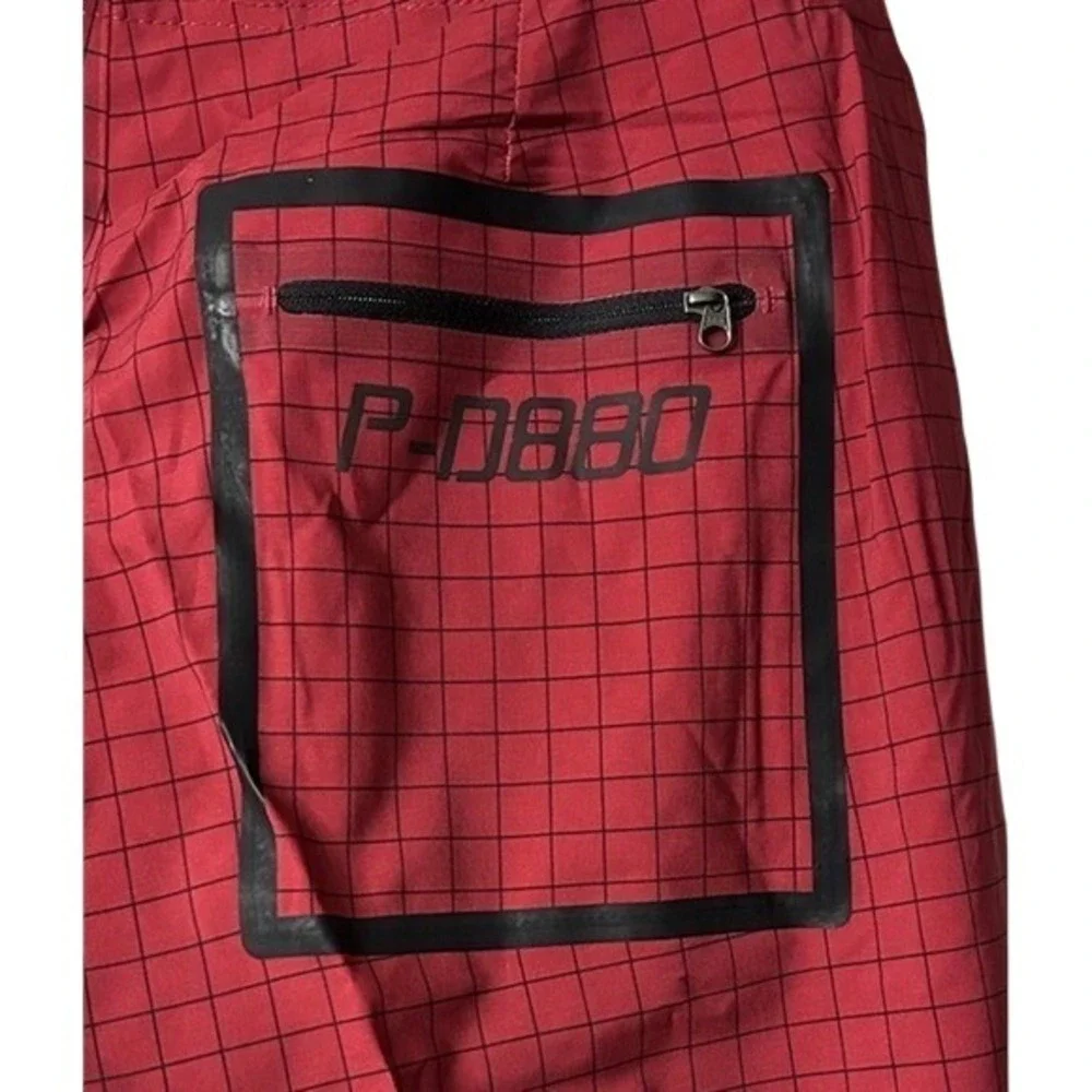 NWT 8eighty Hurricane Mens P-D880 Red‎ Board Shorts Swimming Trunks Size 33